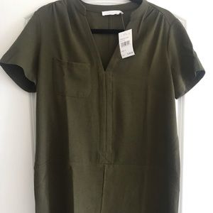 Lush Crepe Shift Dress